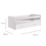 Cama-nido-Juana-con-dos-cajones-blanco-73x201x100-cm