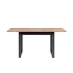 Mesa-de-comedor-Denver-extensible-natural-negro-75x120-160x80-cm-extensible