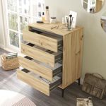 Comoda-Peca-4-cajones-natural-antracita--98x72x45-cm