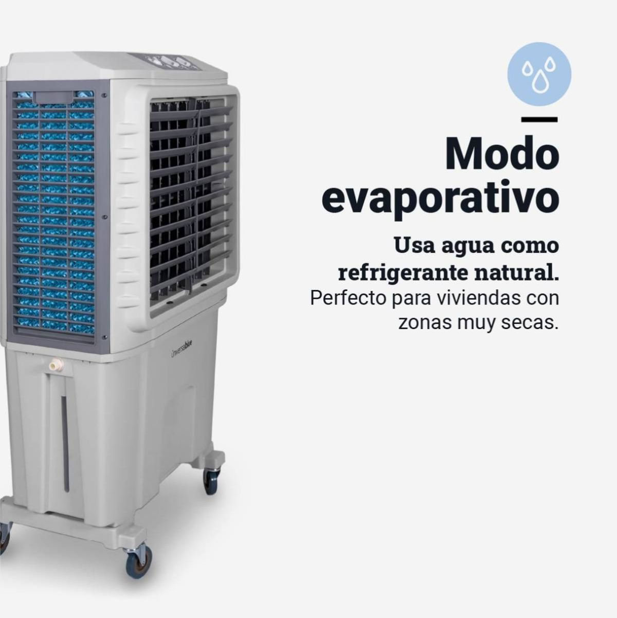 Climatizador-evaporativo-Universal-Blue-Tulum-7080-210W-80L-oscilante-25-45-m²-blanco-modos