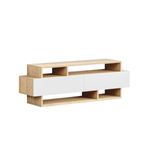 Mueble-de-TV-Zaitu-2-cajones---4-compartimentos-blanco-natural-42x125x32-cm-fondo-blanco