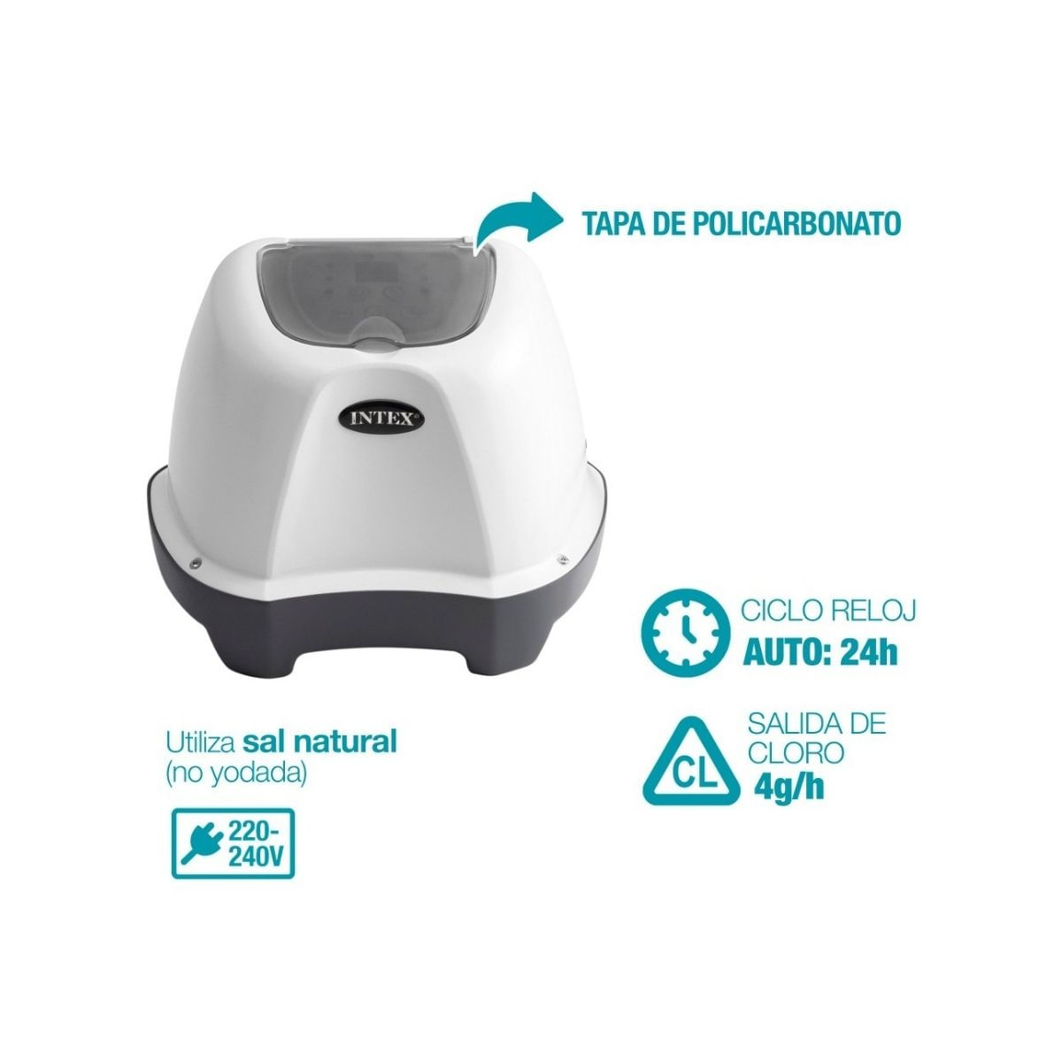 Clorador-salino-Intex-Saltwater-System-QS400-blanco-gris