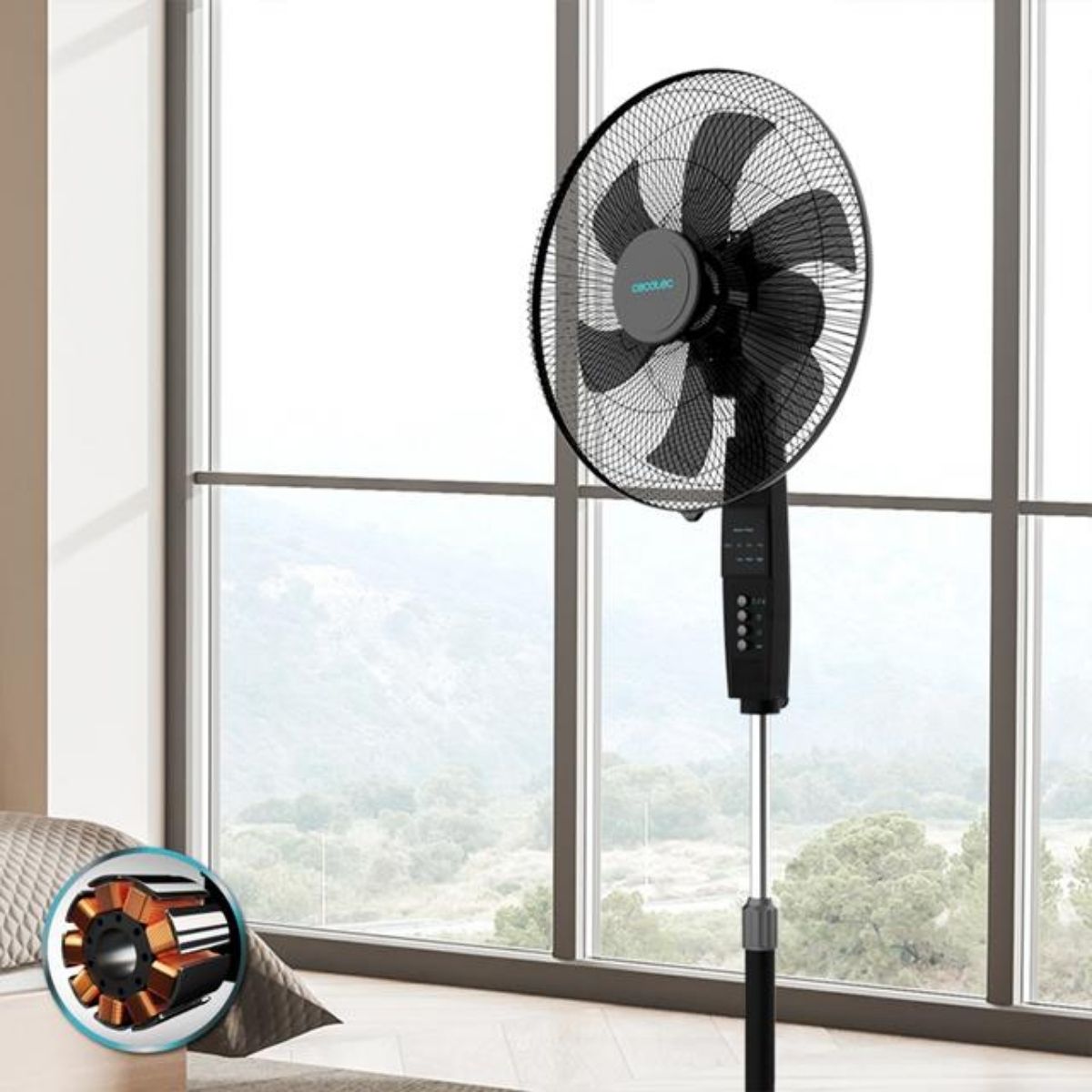 Ventilador-de-pie-Cecotec-EnergySilence-610-MaxFlow-70W-6-aspas-negro