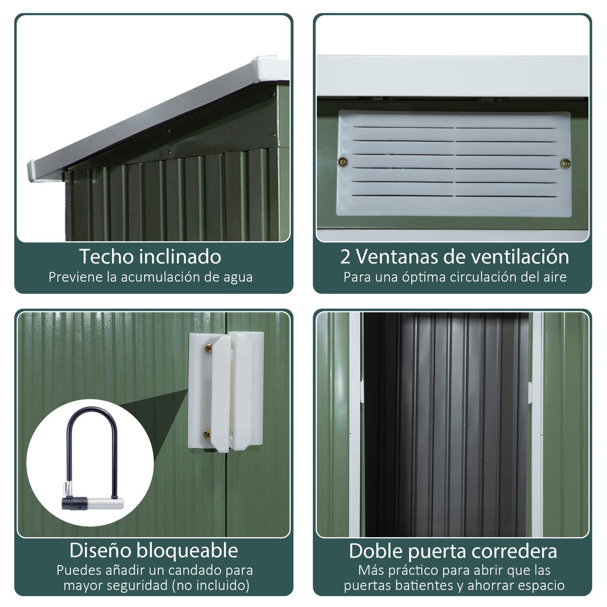 Caseta-de-jardin-Portland-puertas-correderas-verde-159-172x213x130-cm