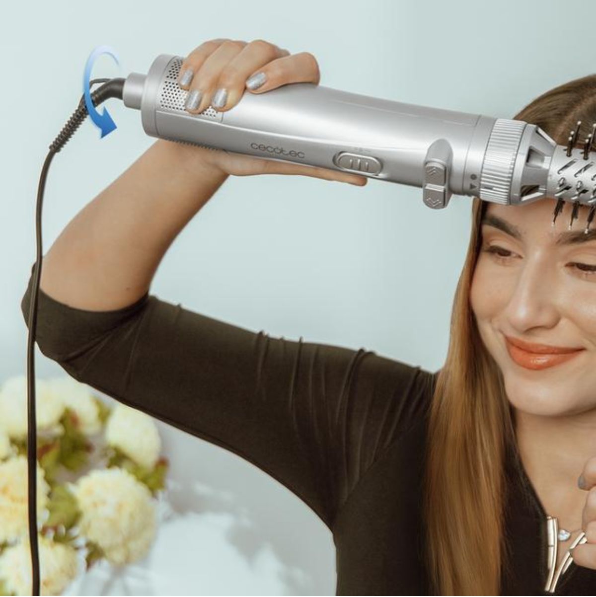 Cepillo-de-aire-Cecotec-CeramicCare-6in1-Gyro-1100W-rotativo-6-cabezales-gris