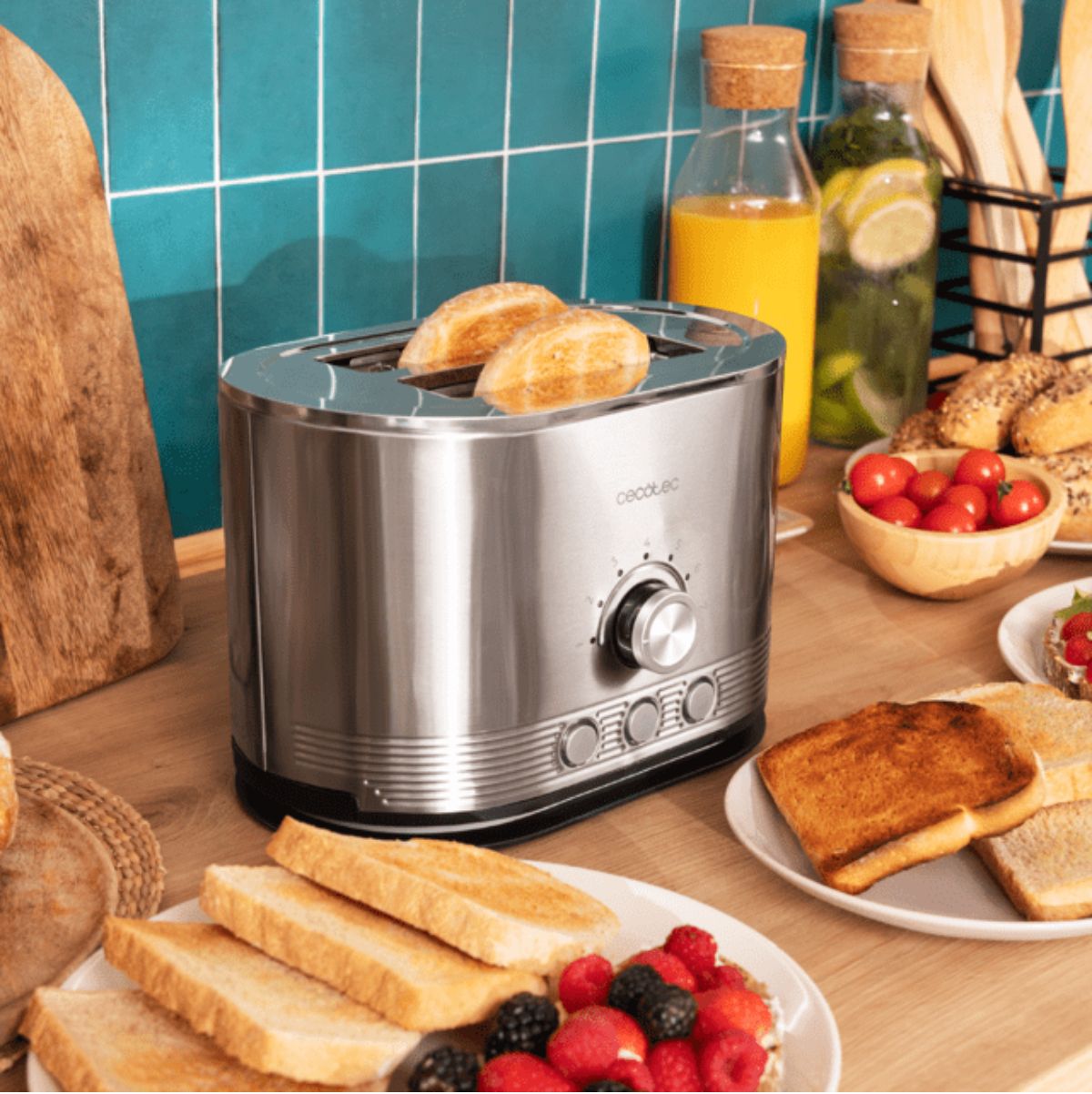 Tostador-Cecotec-Shine-Toast-Double-850W-2-ranuras---aviso-luminoso-gris