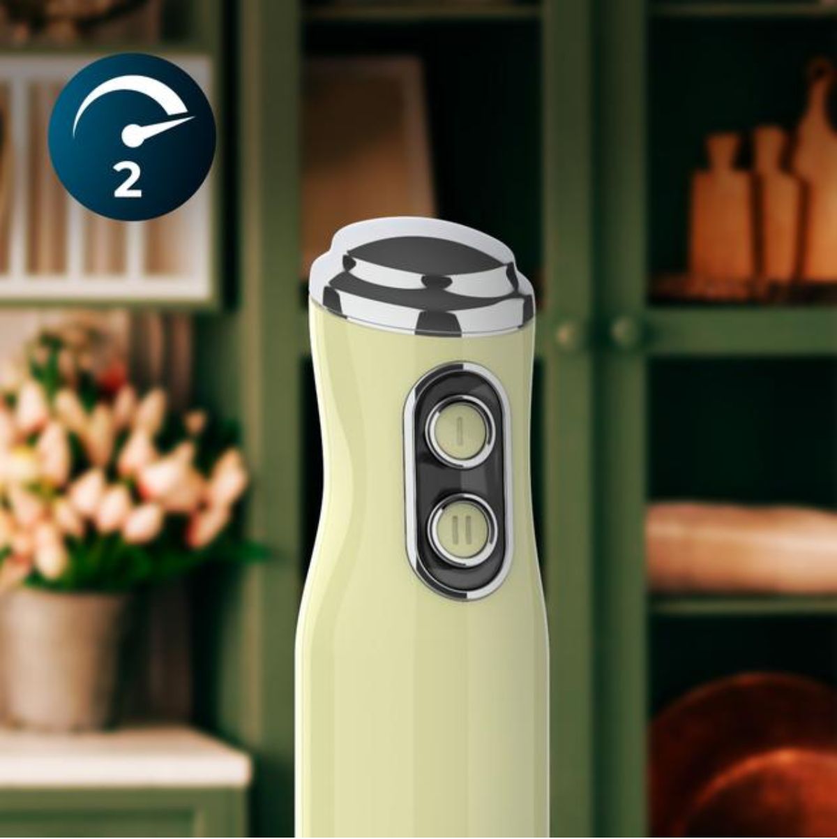 Batidora-de-mano-Cecotec-Power-RetroGreen-1200MAX-Cream-Crush-1200W-4-cuchillas-titanio-verde-detalle