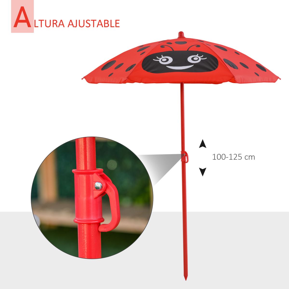 Conjunto-de-jardin-infantil-Mariquita-Outsunny-sombrilla---mesa---2-sillas-rojo-