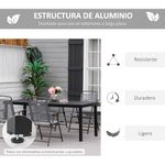 Mesa-de-jardin-Kuma-Outsunny-8-personas-negro-74x190x90-cm