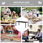 Mesa-de-jardin-Kuma-Outsunny-8-personas-negro-74x190x90-cm