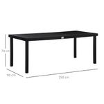 Mesa-de-jardin-Kuma-Outsunny-8-personas-negro-74x190x90-cm-medidas