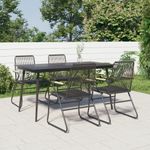 Conjunto-de-jardin-Bolonia-4-sillas---mesa-de-comedor-negro