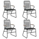 Conjunto-de-jardin-Bolonia-4-sillas---mesa-de-comedor-negro