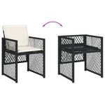 Conjunto-de-jardin-Bombay-mesa---4-sillones---cojines-negro-crema