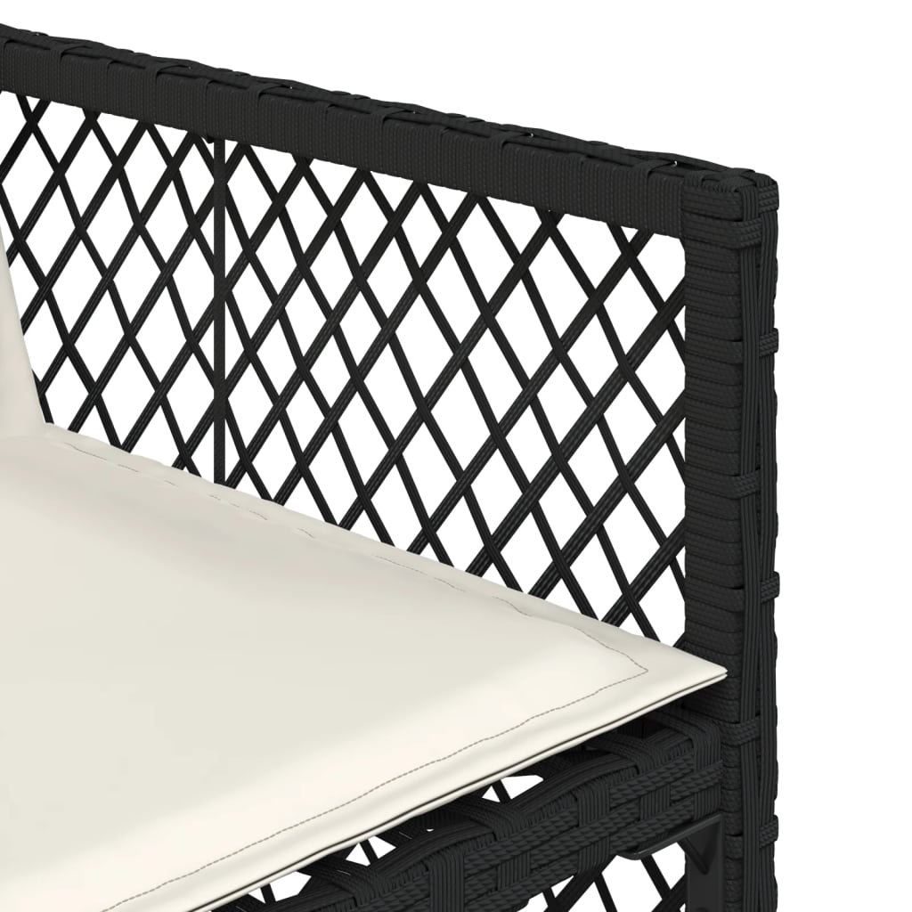 Conjunto-de-jardin-Bombay-mesa---4-sillones---cojines-negro-crema
