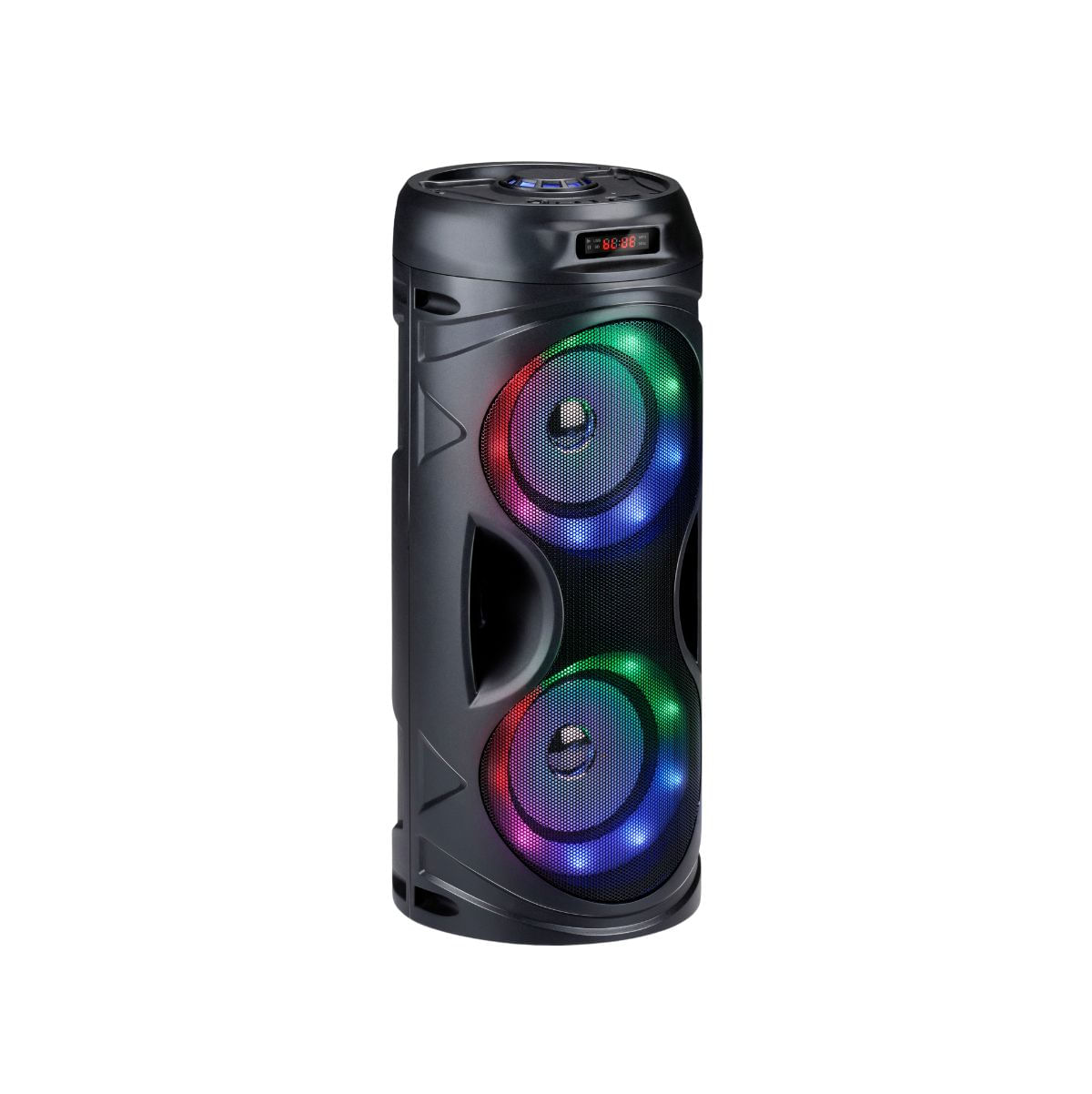 Altavoz-inalambrico-10W-Bluetooth-5.0-luces-LED-negro-Ø16x385-cm