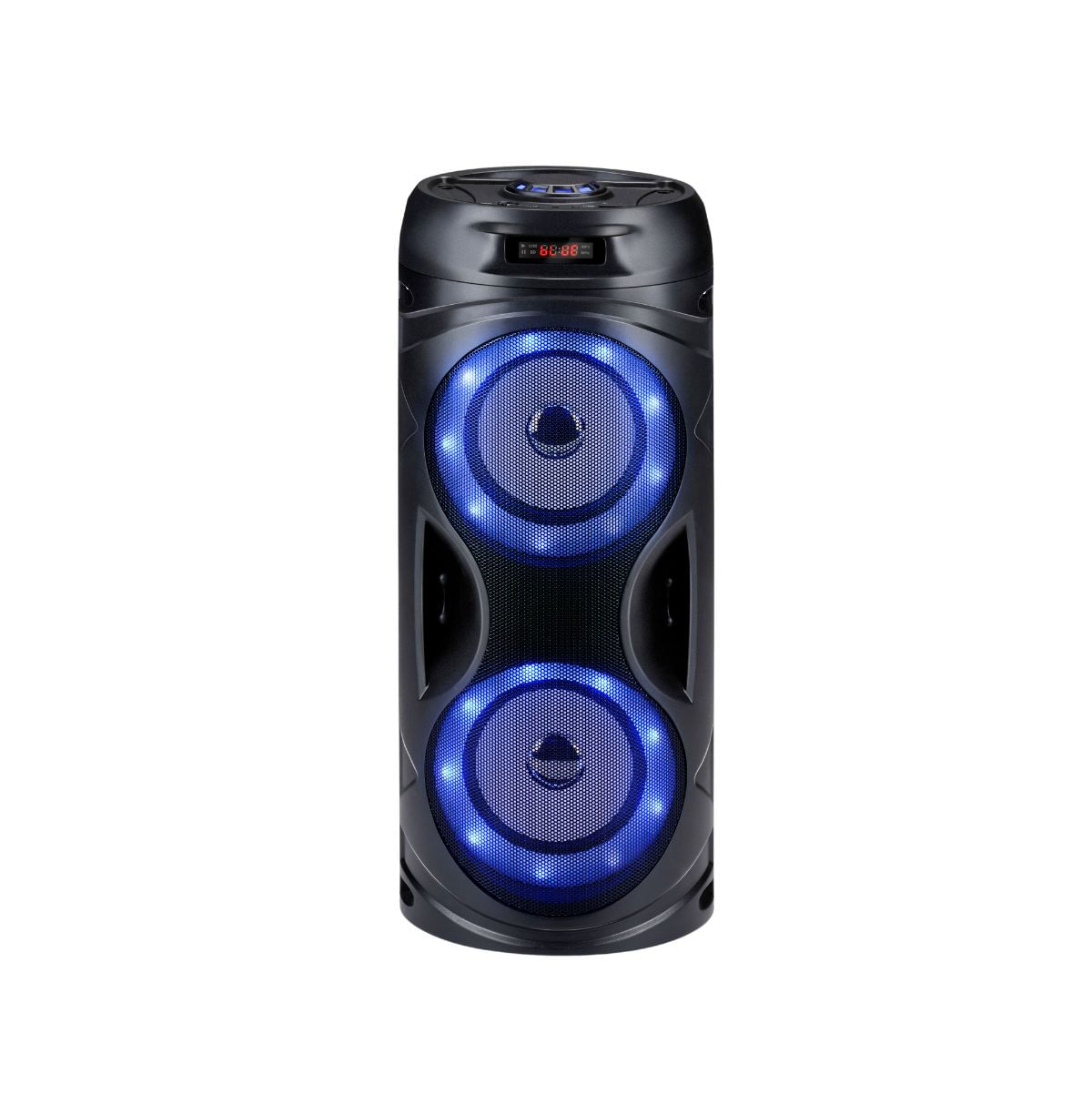 Altavoz-inalambrico-10W-Bluetooth-5.0-luces-LED-negro-Ø16x385-cm
