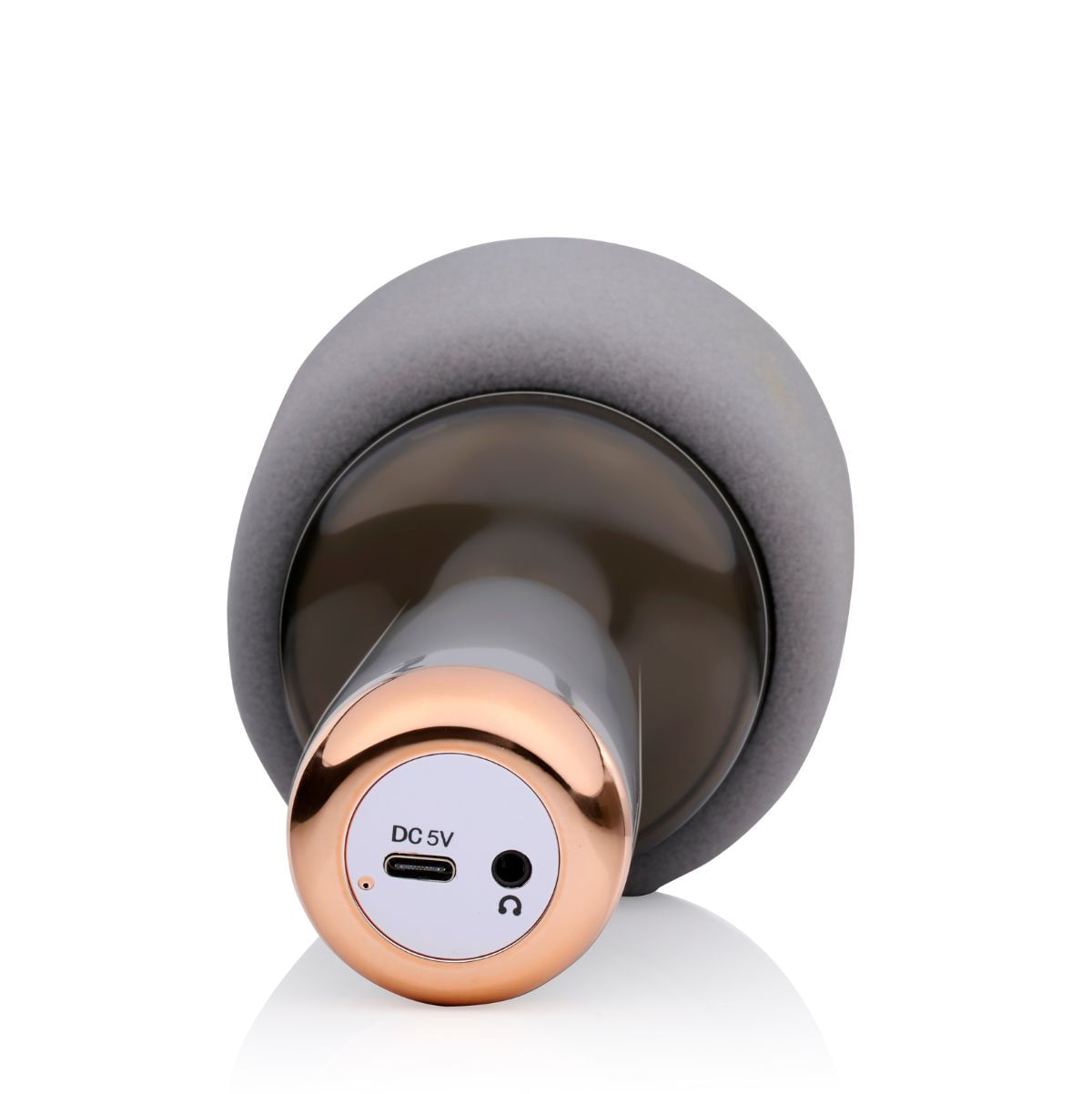 Microfono-karaoke-inalambrico-5W-Bluetooth-luces-RGB-gris