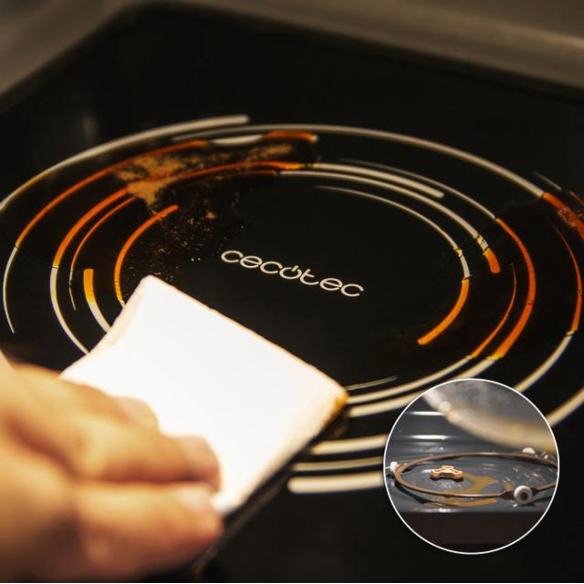Microondas-sin-plato-Cecotec-Proclean-3130-Flatbed-700W-20L---Grill-negro-sin-plato