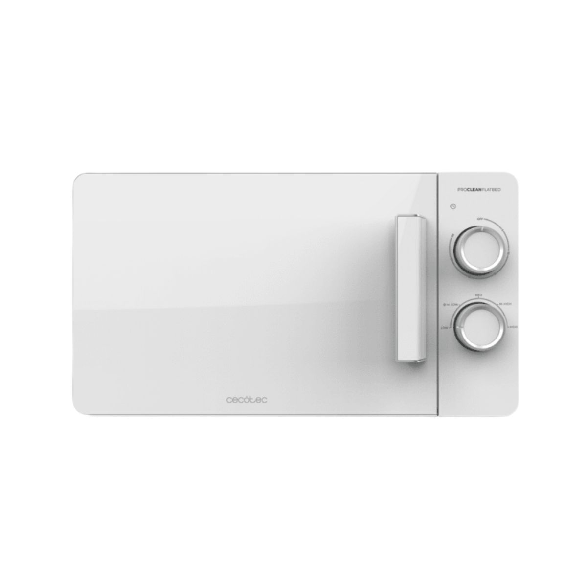 Microondas-sin-plato-Cecotec-Proclean-3020-Flatbed-700W-20L-6-potencias-blanco--frontal