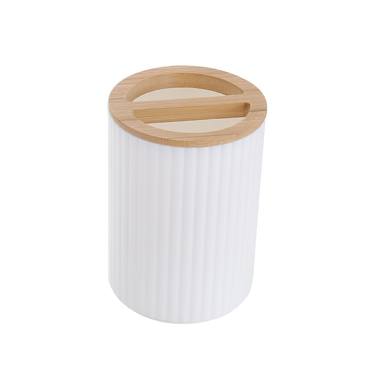 Set-de-baño-4-piezas-dispensador---jabonera---2-vasos-blanco-natural-cepillo