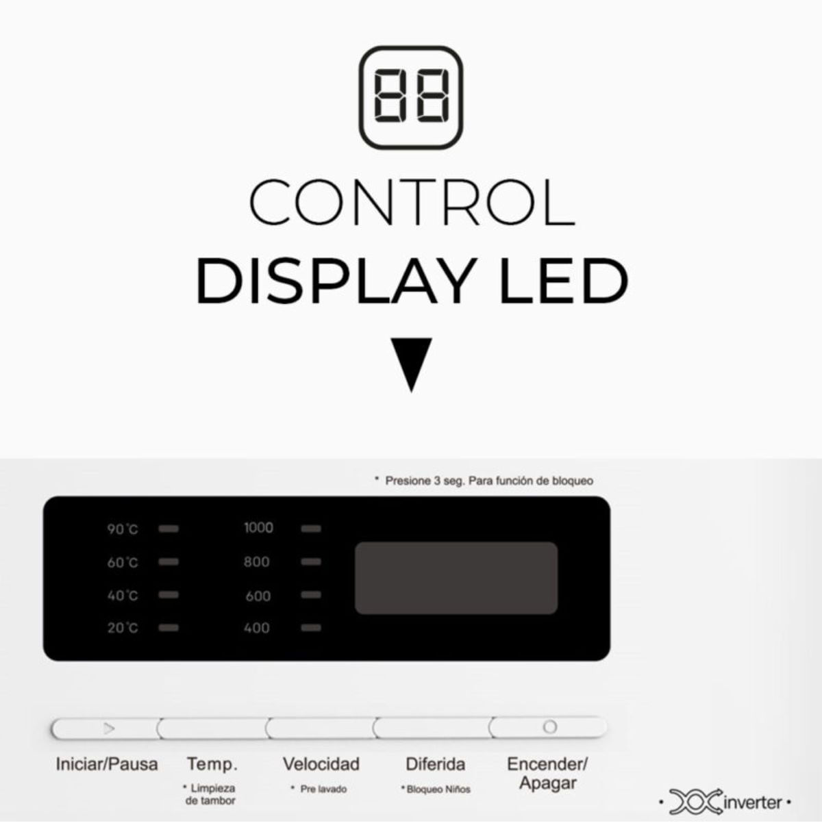 Lavadora-carga-frontal-Svan-SL6002AIDV-6kg-1000-rpm-12-programas-blanco-A-595-cm