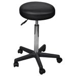 Taburete-Work-altura-ajustable---5-ruedas-negro-Ø52x64-84-cm-fondo-blanco
