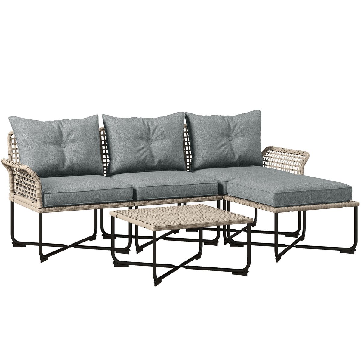 Conjunto-de-jardin-Madagascar-Outsunny-sofa-modular-de-4-piezas---mesa-natural-gris