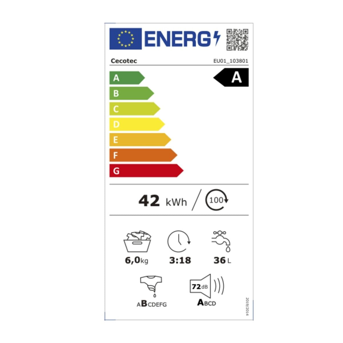 Lavadora-carga-frontal-Cecotec-Bolero-DressCode-6160-6kg-1200rpm-11-programas-A-blanco-60-cm