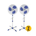 1.Pack-de-2-ventiladores-de-pie-Levante-FS-40C-Helios-Home-blanco-azul-Ø40-cm
