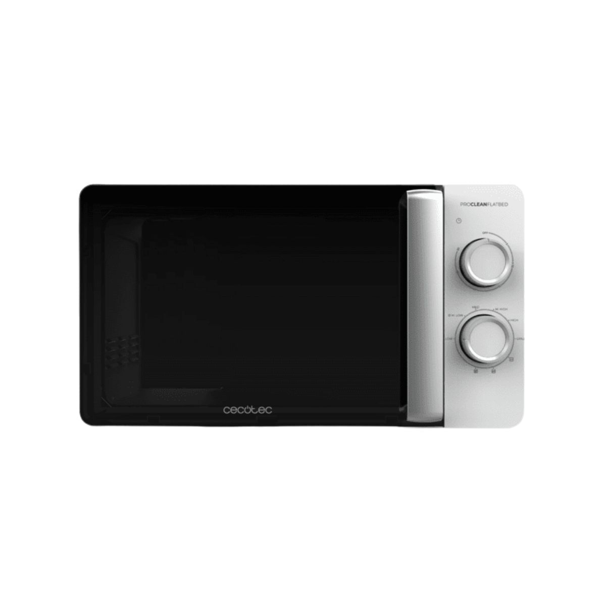 Microondas-sin-plato-Cecotec-Proclean-3110-Flatbed-700W-20L-Grill-blanco-frontal