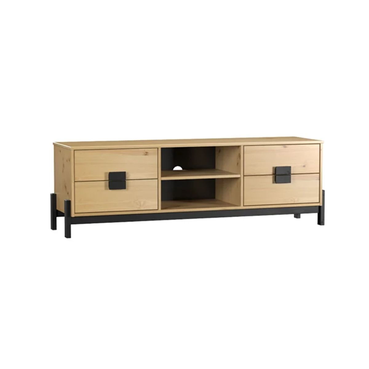 Mueble-de-TV-Almeria-4-cajones-natural-48x149x40-cm-