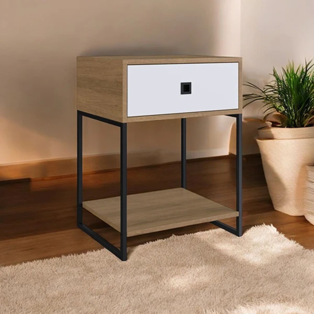 Mesita-de-noche-Catalina-Venprodin-1-cajon-blanco-natural-61x45x37-cm