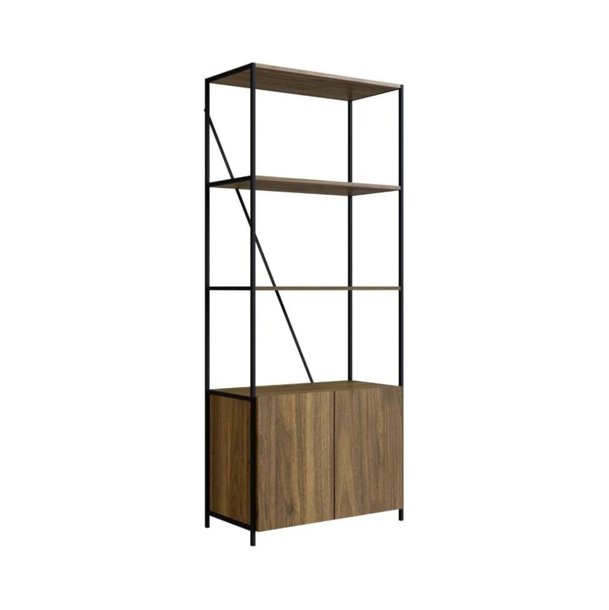 Estanteria-Porche-2-puertas---3-estantes-negro-natural-180x74x35-cm-fondo-blanco