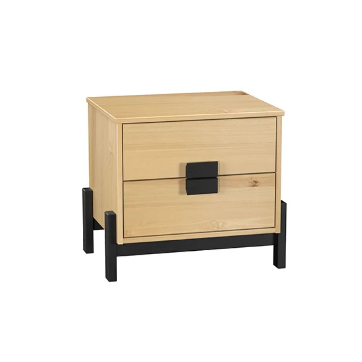 Mesita-de-noche-Macarena-2-cajones-natural-negro-48x54x40-cm-