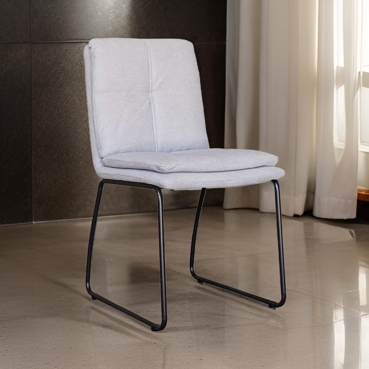 Pack-de-2-sillas-de-comedor-Cielo-asiento-acolchado-gris-87x49x48-cm