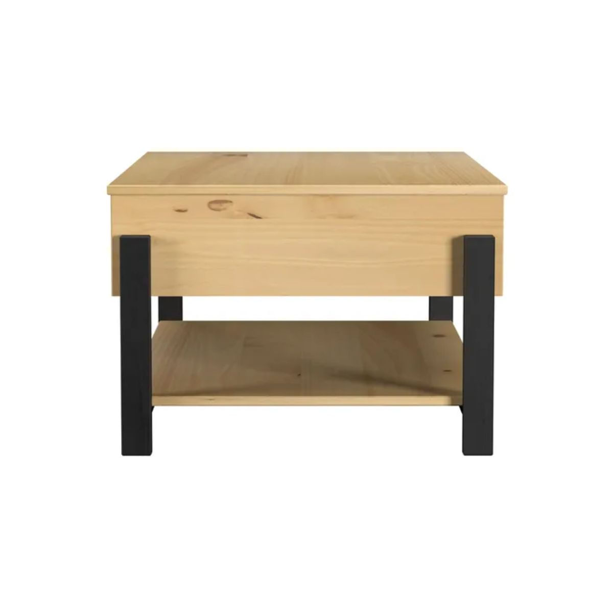 Mesa-de-centro-Vicka-2-cajones---estante-natural-negro-40x100x60-cm--perfil