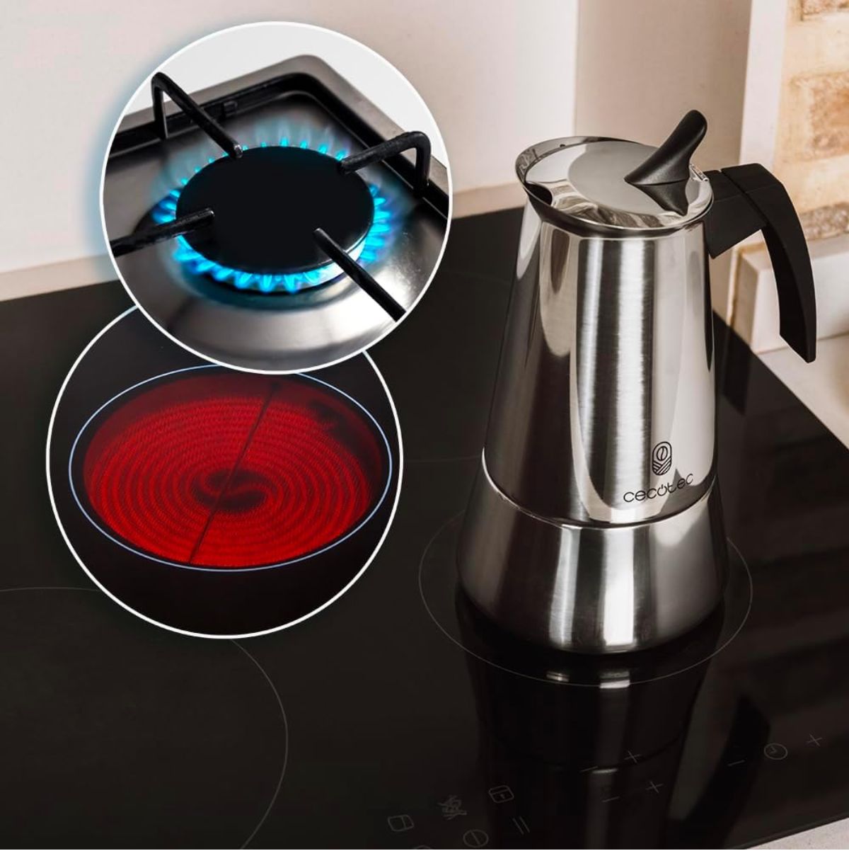 Cafetera-italiana-Cecotec-Piccolina-4-tazas-dorado-acero-inoxidable-