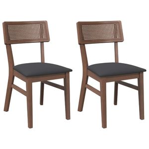 Pack de 2 sillas de comedor Frank asiento acolchado