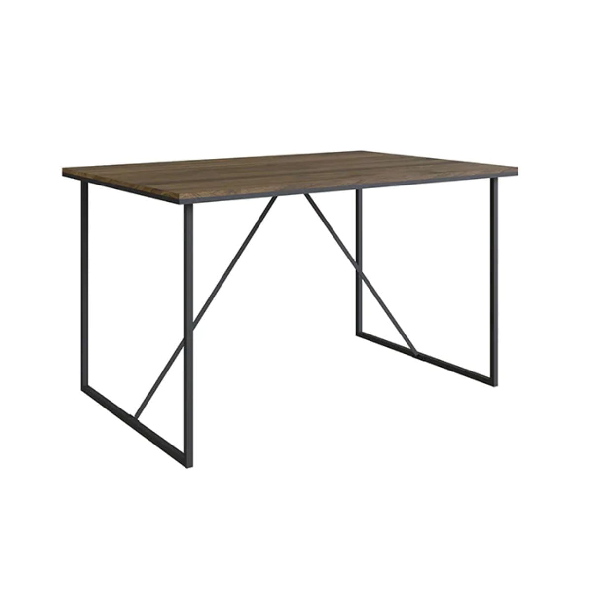 Escritorio-Fren-diseño-fijo-negro-roble-75x135x72-cm