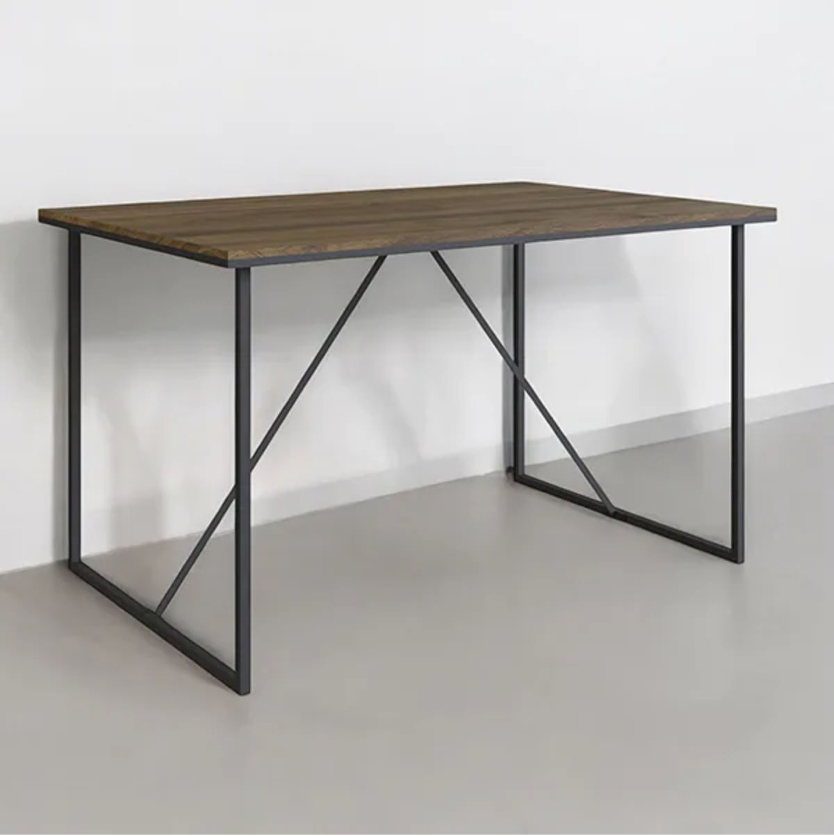 Escritorio-Fren-diseño-fijo-negro-roble-75x135x72-cm