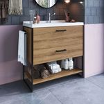 Mueble-de-baño-Lili-lavabo---2-cajones---estante-marron-blanco-835x80x36-cm