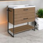 Mueble-de-baño-Lili-lavabo---2-cajones---estante-marron-blanco-835x80x36-cm
