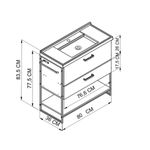 Mueble-de-baño-Lili-lavabo---2-cajones---estante-marron-blanco-835x80x36-cm