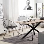 Mesa-de-comedor-Kyba-diseño-fijo-natural-negro-77x200x100-cm-ambientada