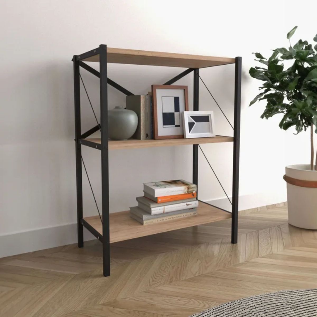 3.Estanteria-Poniente-3-estantes-natural-negro-85x66x34-cm-lateral