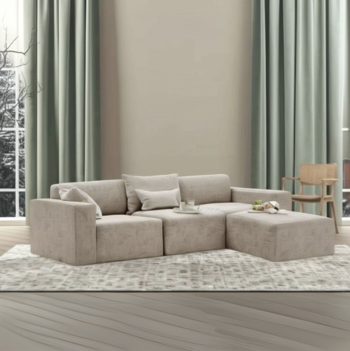 Sofa-chaiselongue-modular-Monica-3-plazas-gris-claro-105x285x200-cm