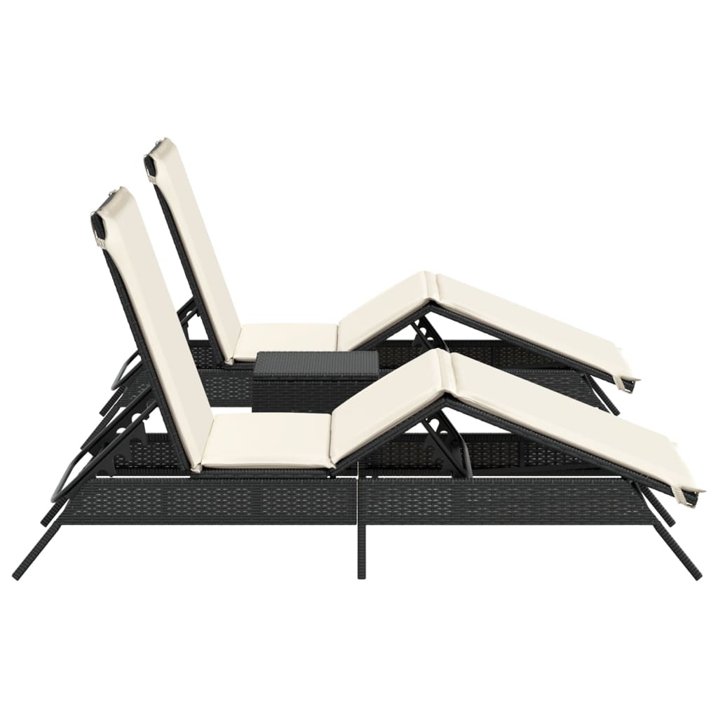 Conjunto-de-jardin-Dalia-2-tumbonas---mesa-negro-perfil