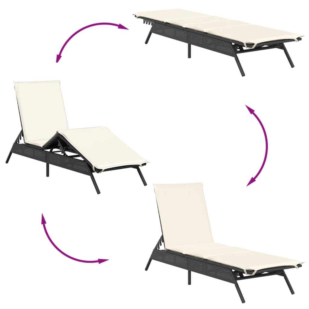 Conjunto-de-jardin-Dalia-2-tumbonas---mesa-negro