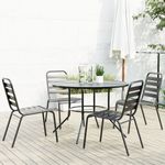 Conjunto-de-jardin-Polea-4-sillas---mesa-negro-ambientada